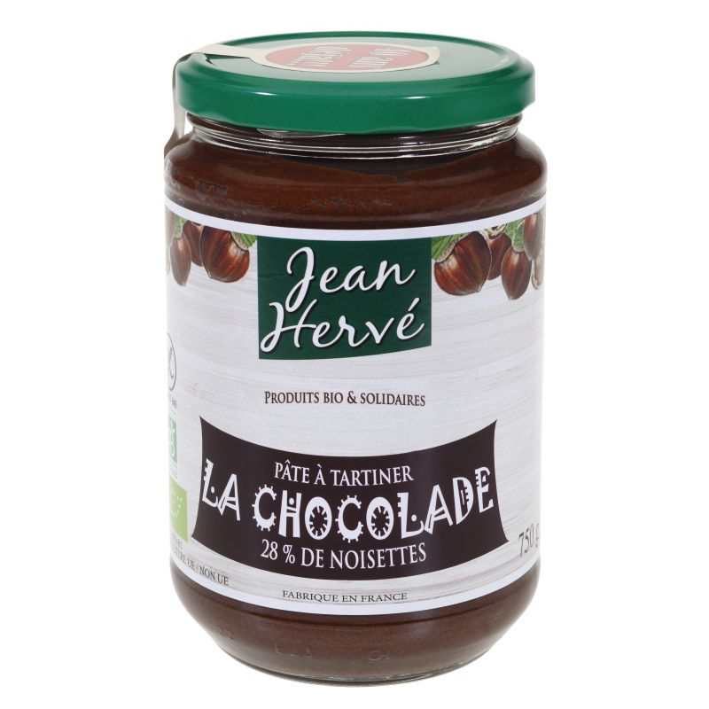 Chocamore - pâte à tartiner chocolat orange amande bio - Jean Hervé