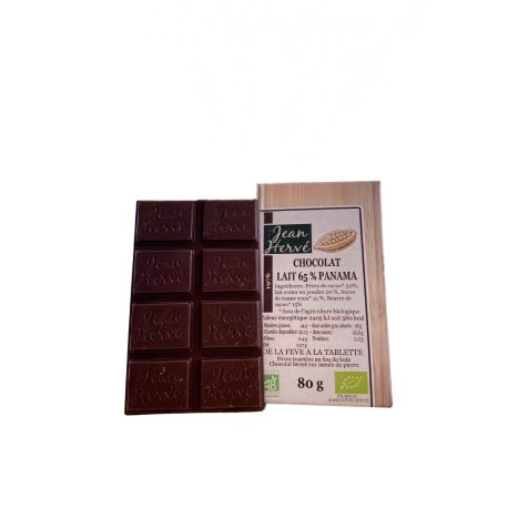 CHOCOLAT LAIT 65% PANAMA BIO - NOUVEAU