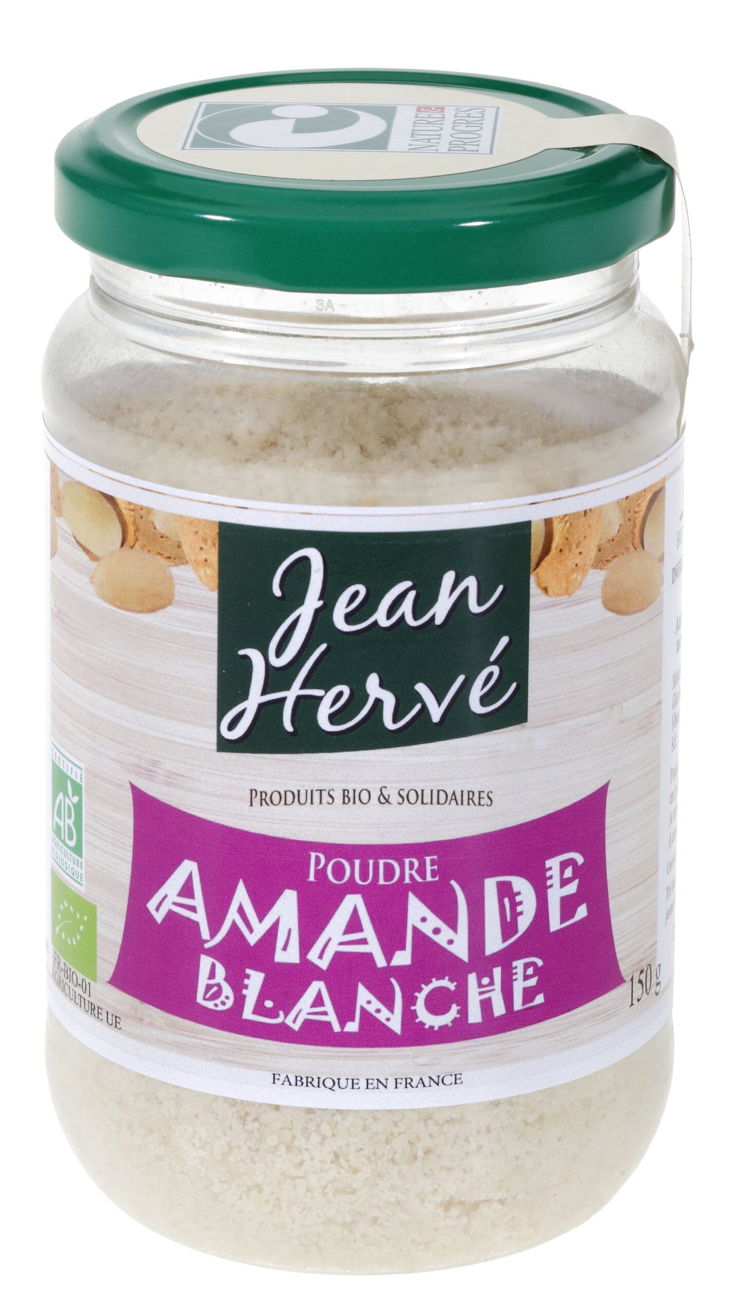 Poudre d'amande blanche Bio