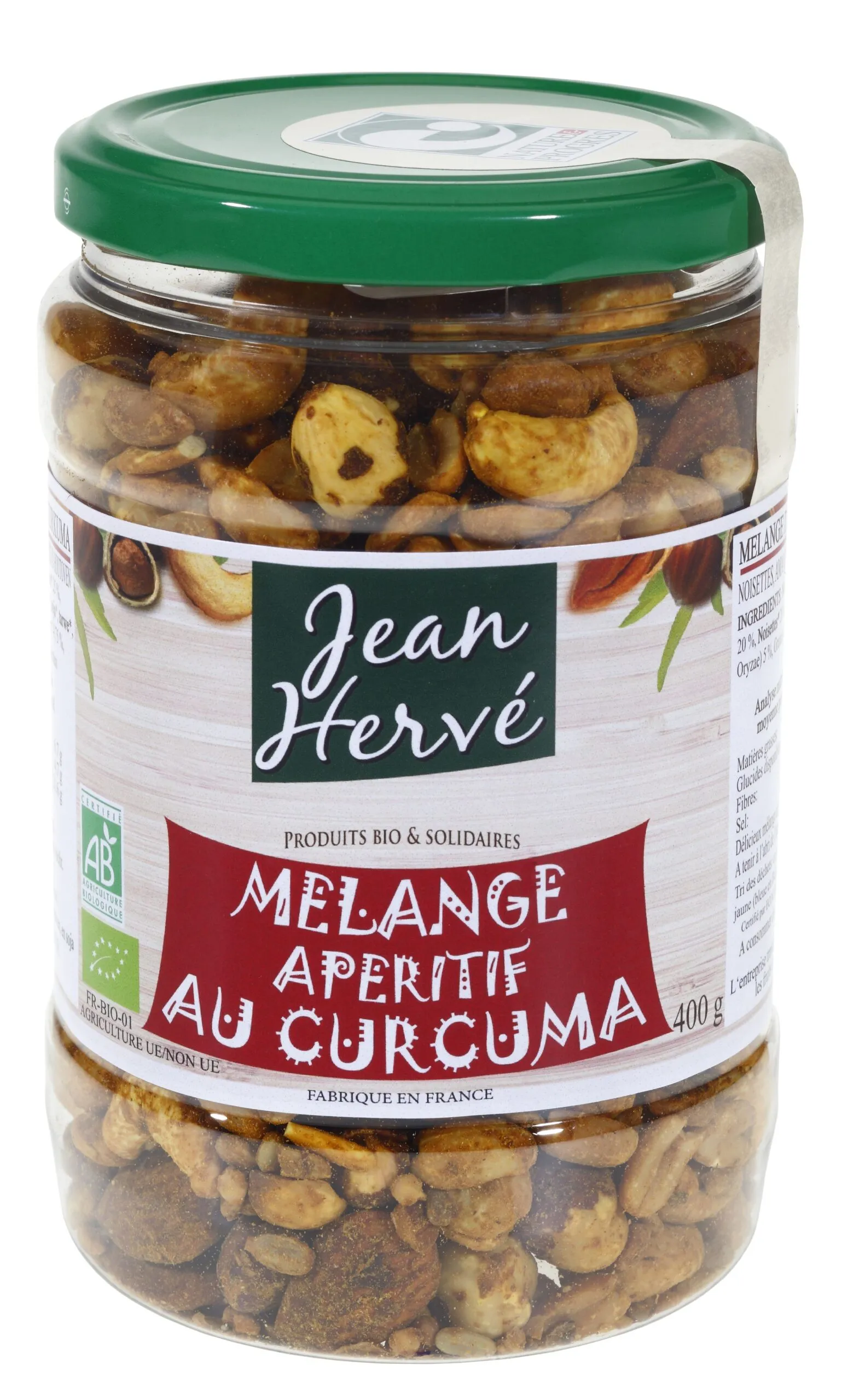Mélange apéritif Bio au shoyou et curcuma