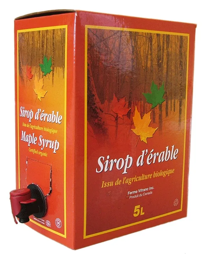 Sirop d&rsquo;érable Bio du Canada