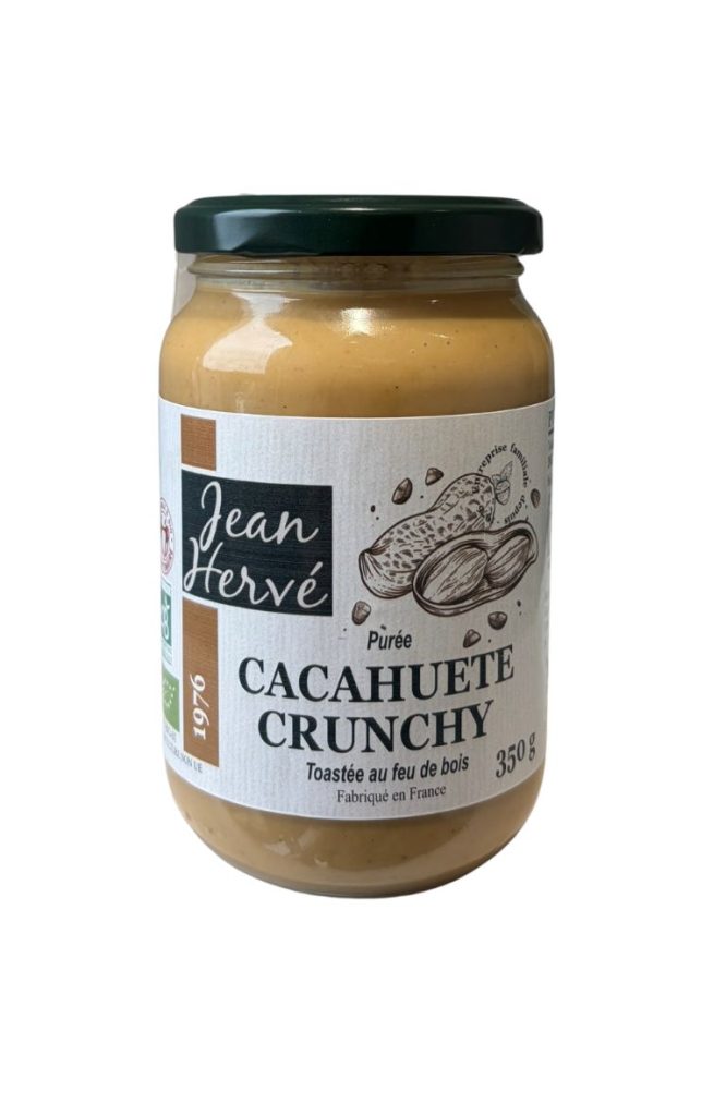Purée de cacahuète crunchy bio et équitable