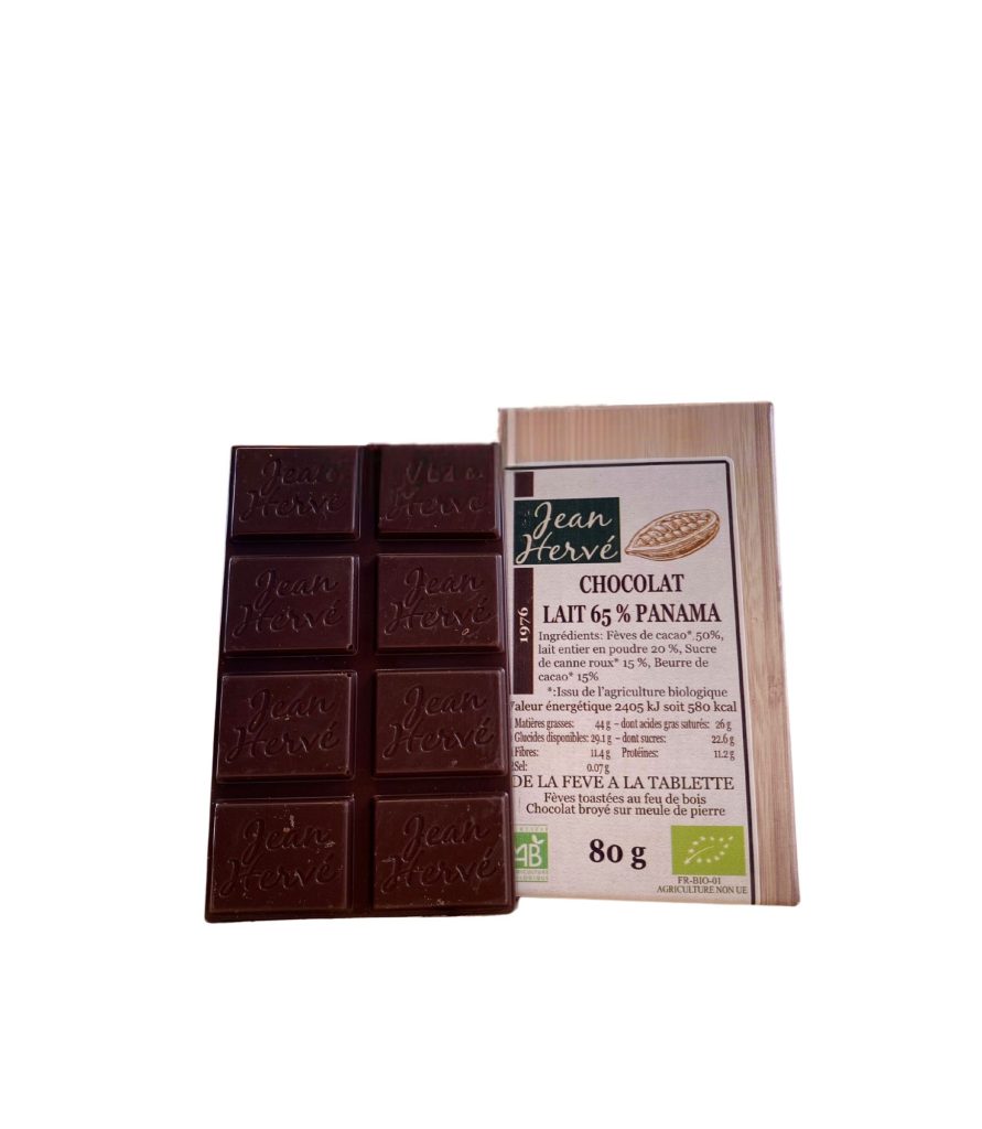 Chocolat au lait 65 % Panama bio